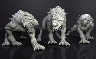 3D model of monster