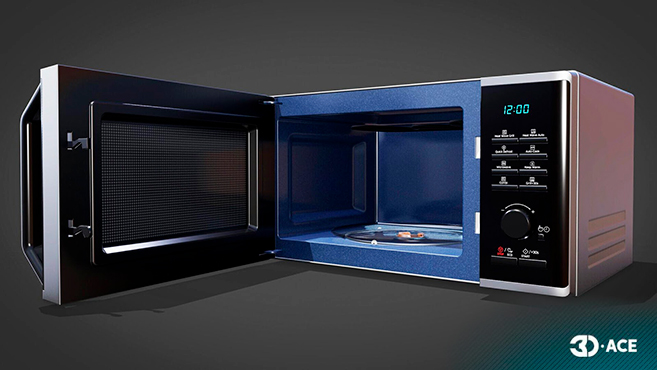 microwave 3d model