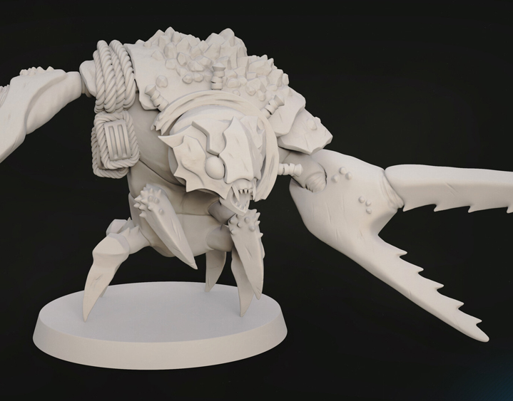 crab 3D Sculpting Model