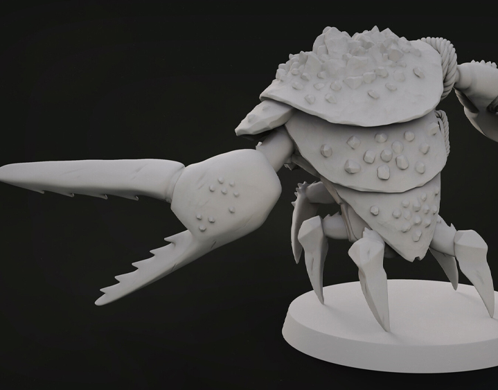 crab 3D Sculpting Model