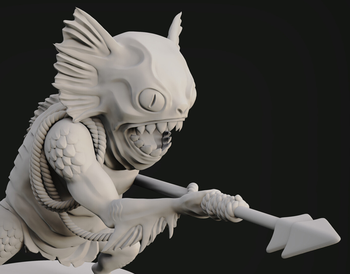 Murloc 3D Sculpting Model