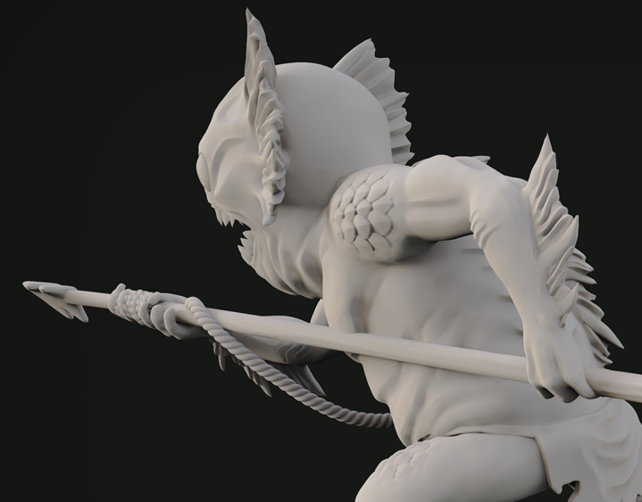 Murloc 3D Sculpting Model