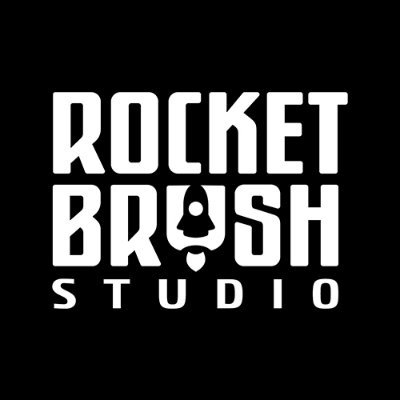 Logotipo de cepillo de cohete