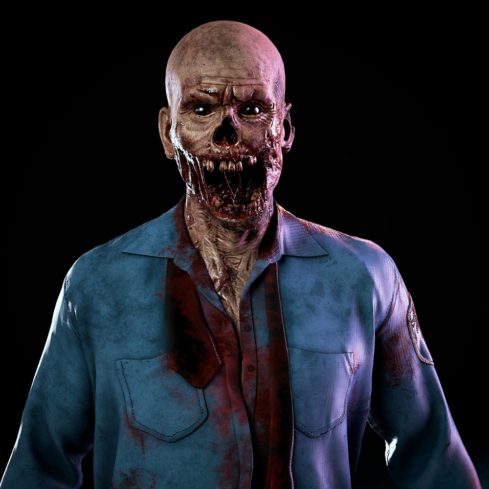 Zombie 3D character model