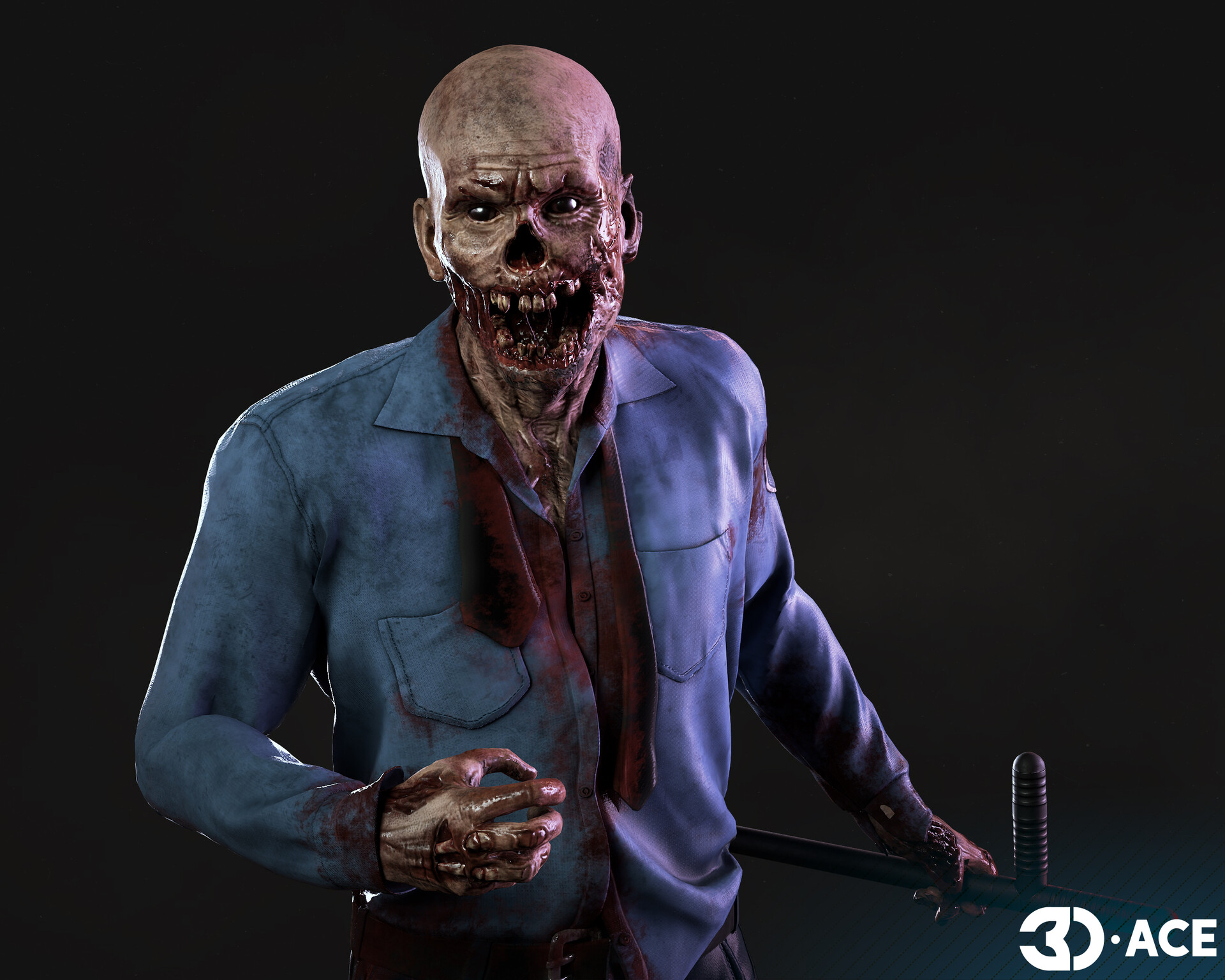 Zombie security guard for UE 4 project
